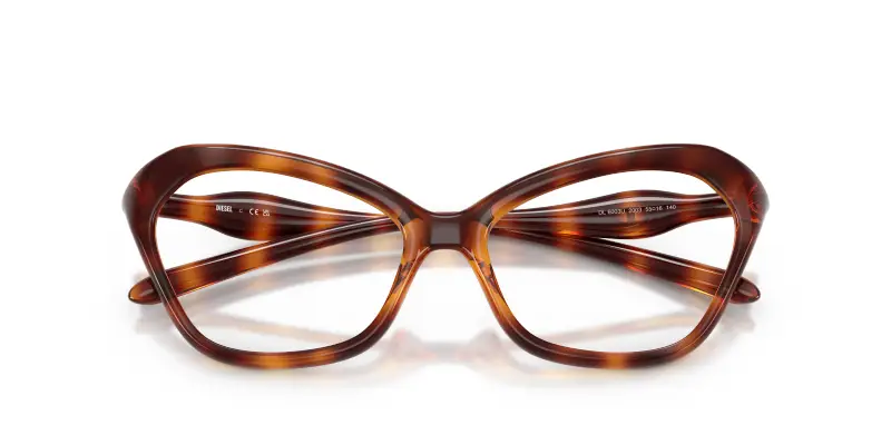 Unisex DL6003U 2003 Montature da vista Iniettato Tartaruga Trasparente Cat Eye Normale miniatura 2