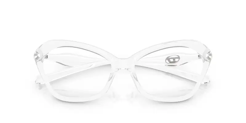 Unisex DL6003U 2005 Montature da vista Iniettato Trasparente Trasparente Cat Eye Normale miniatura 2