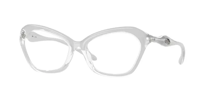 Unisex DL6003U 2029 Montature da vista Iniettato Argento Trasparente Cat Eye Normale