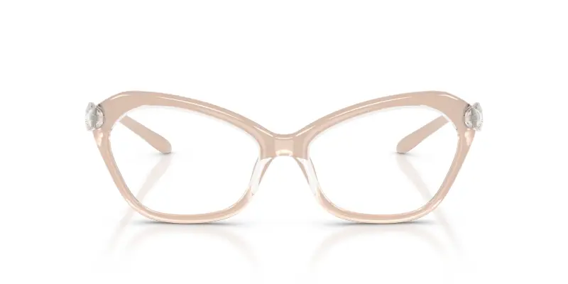 Unisex DL6003U 2034 Montature da vista Iniettato Marrone Trasparente Cat Eye Normale miniatura 3