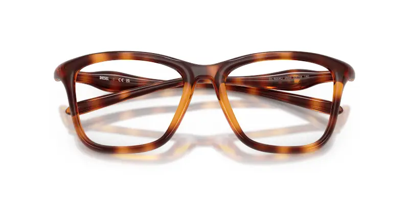 Unisex DL6004U 2003 Montature da vista Iniettato Tartaruga Trasparente Squadrata Normale miniatura 2