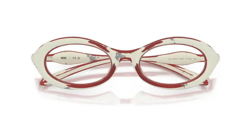 Unisex DL6005U 2010 Montature da vista Iniettato Bianco Trasparente Rotonda Normale miniatura 2