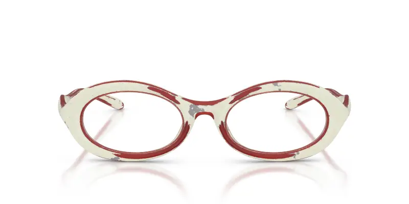 Unisex DL6005U 2010 Montature da vista Iniettato Bianco Trasparente Rotonda Normale miniatura 3