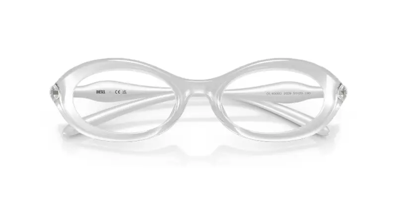 Unisex DL6005U 2029 Montature da vista Iniettato Trasparente Trasparente Rotonda Normale miniatura 2