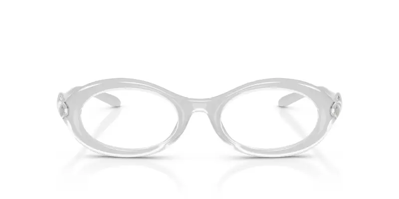 Unisex DL6005U 2029 Montature da vista Iniettato Trasparente Trasparente Rotonda Normale miniatura 3