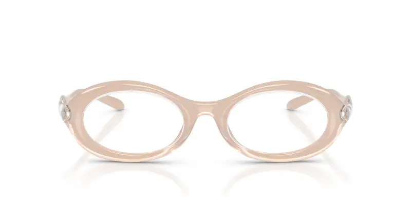 Unisex DL6005U 2034 Montature da vista Iniettato Marrone Trasparente Rotonda Normale miniatura 3