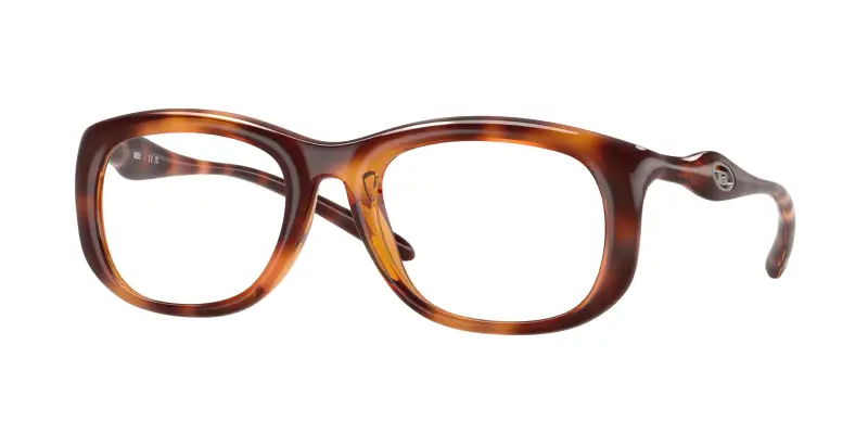 Unisex DL6006U 2003 Montature da vista Iniettato Tartaruga Trasparente Rotonda Normale