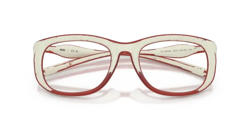 Unisex DL6006U 2010 Montature da vista Iniettato Bianco Trasparente Rotonda Normale miniatura 2