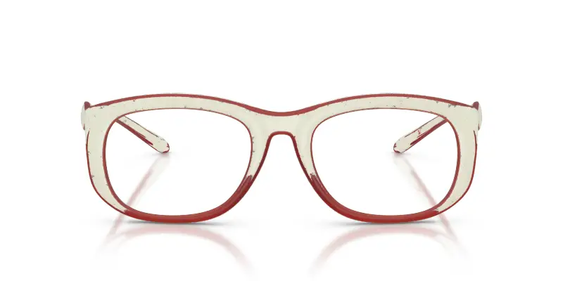 Unisex DL6006U 2010 Montature da vista Iniettato Bianco Trasparente Rotonda Normale miniatura 3