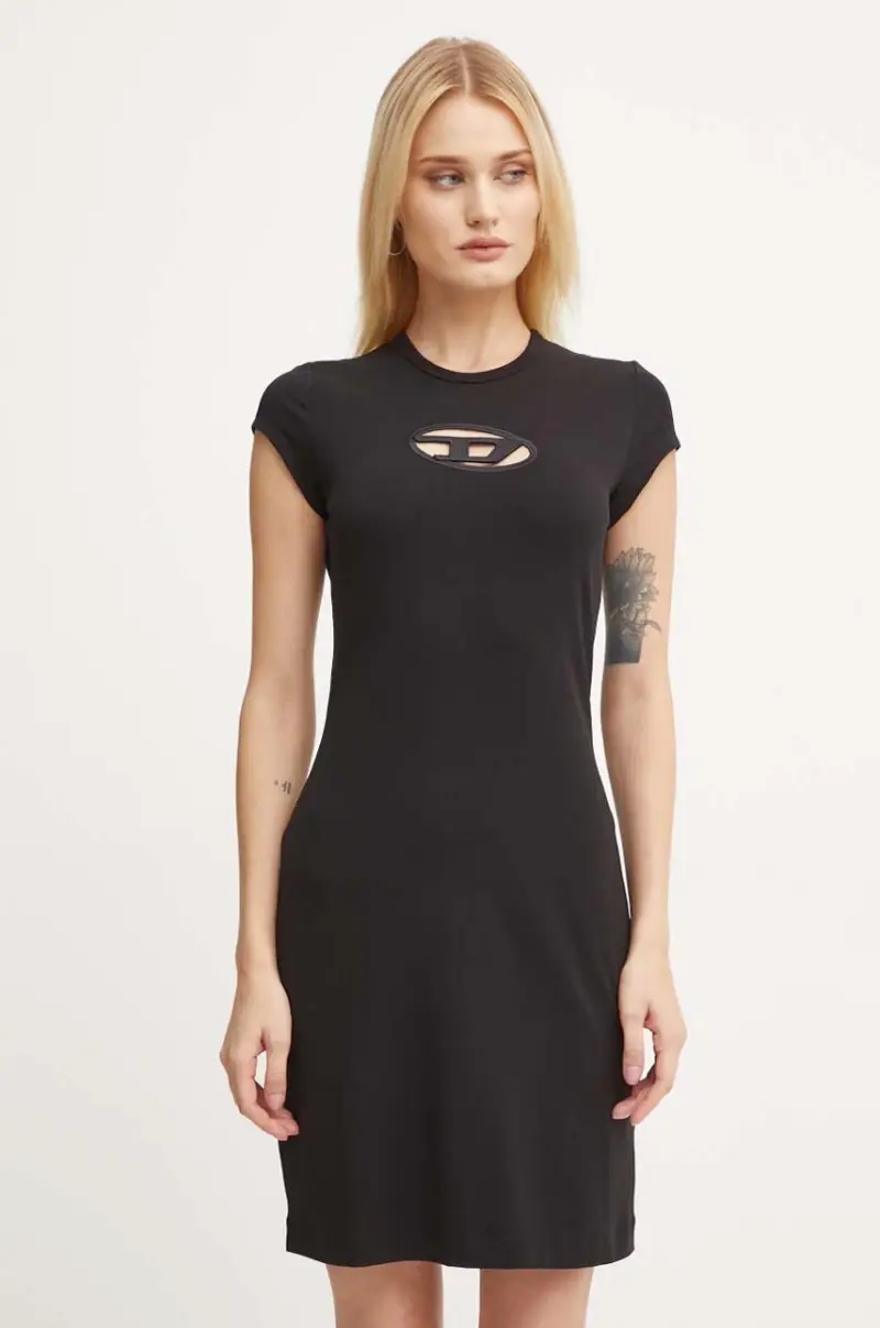 vestito D-ANGIEL colore nero A06270.0AFAA