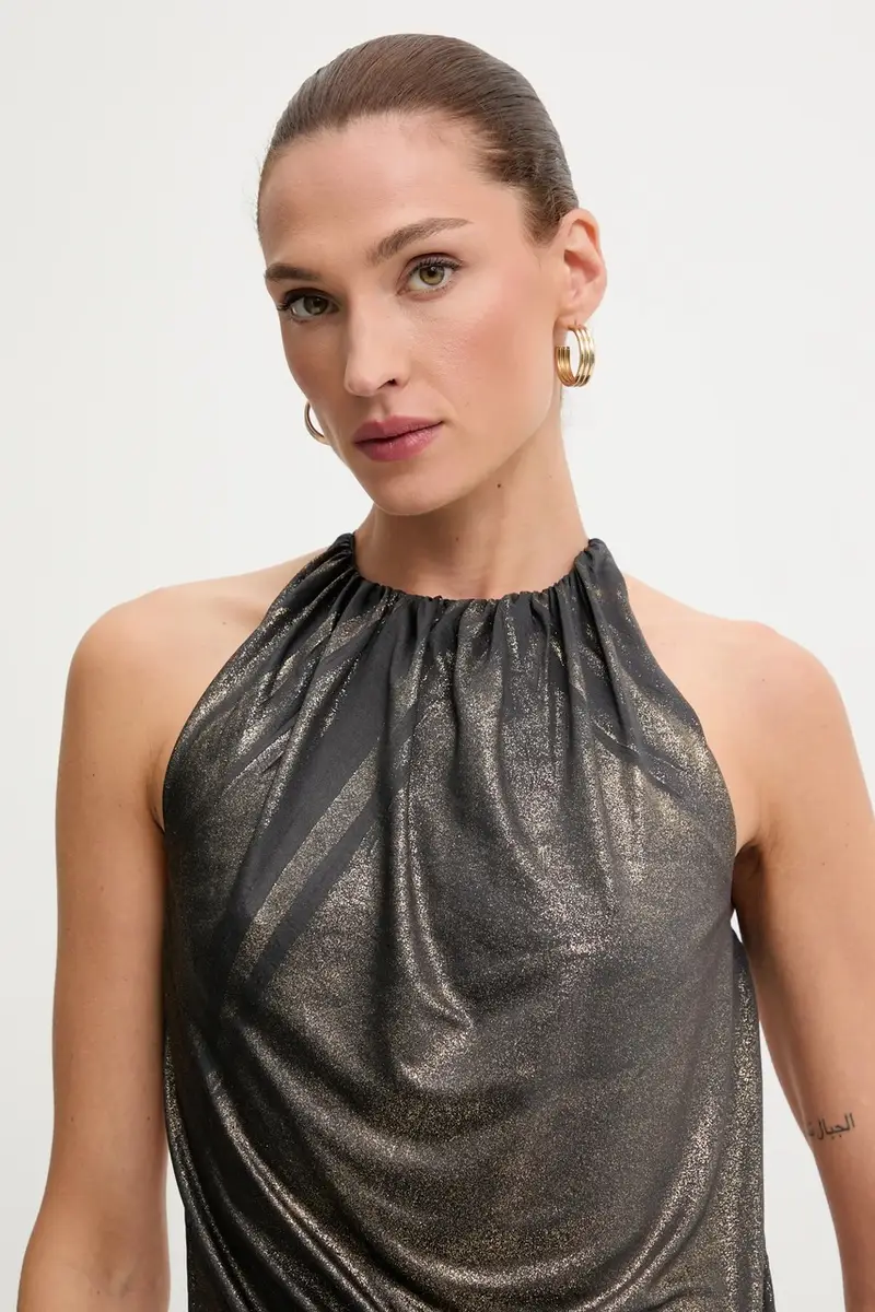 vestito D-KARAM-LONG colore oro A18559.0NKCU miniatura 5