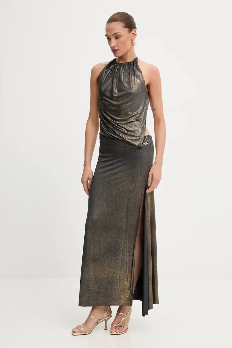 vestito D-KARAM-LONG colore oro A18559.0NKCU