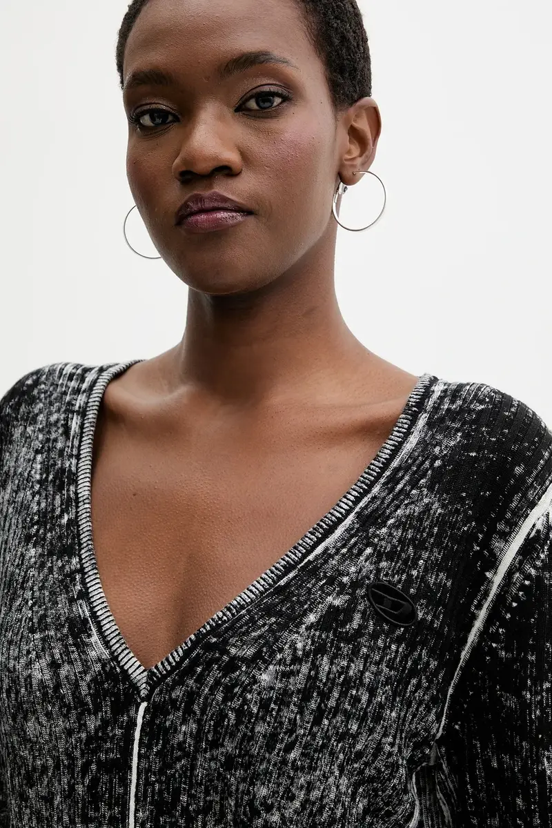 vestito di lino EGANKNOT colore nero A18864.0BJBR miniatura 4