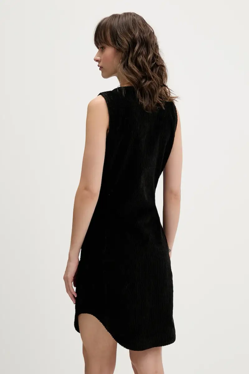 vestito in velluto a coste D-ENEA colore marrone A18585.0WFCI miniatura 3