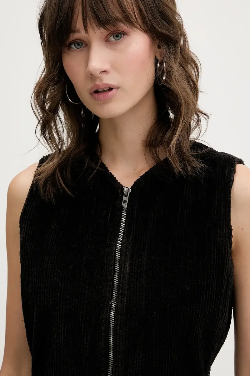 vestito in velluto a coste D-ENEA colore marrone A18585.0WFCI miniatura 4