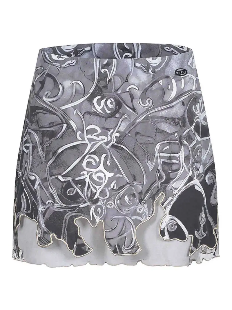 Vestito realizzato in misto nylon Grigio