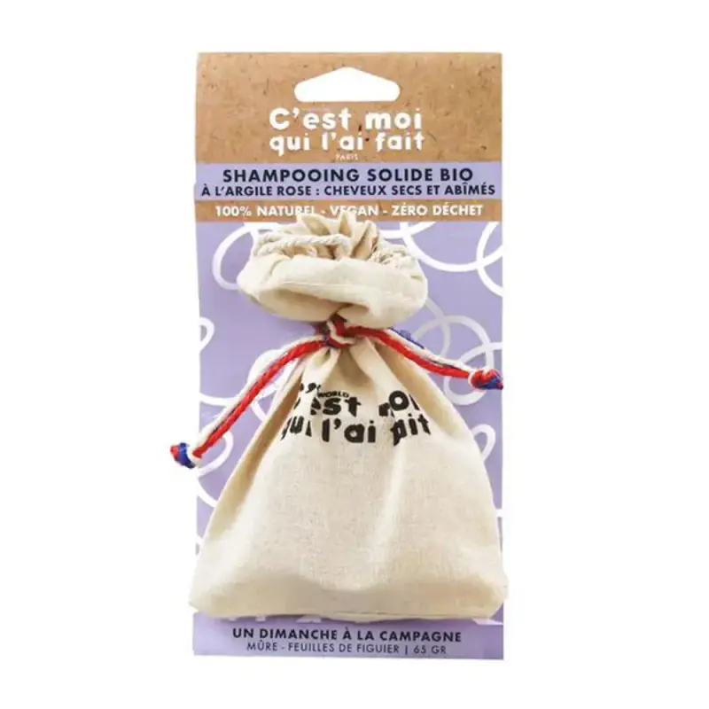 C'est Moi Shampoo Solido All'Argilla Rosa Bio 65g