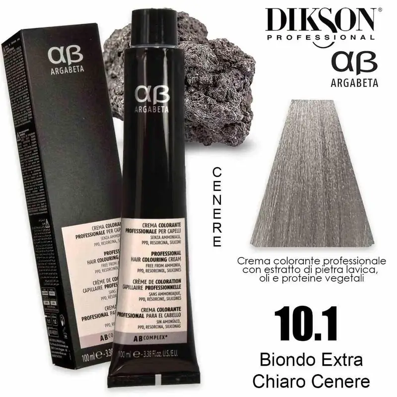 argabeta color 100 ml 10.1 biondo extra chiaro cenere
