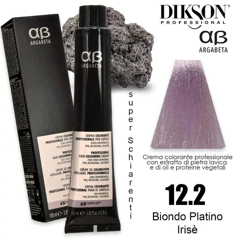 argabeta color 100 ml 12.2 biondo platino iris