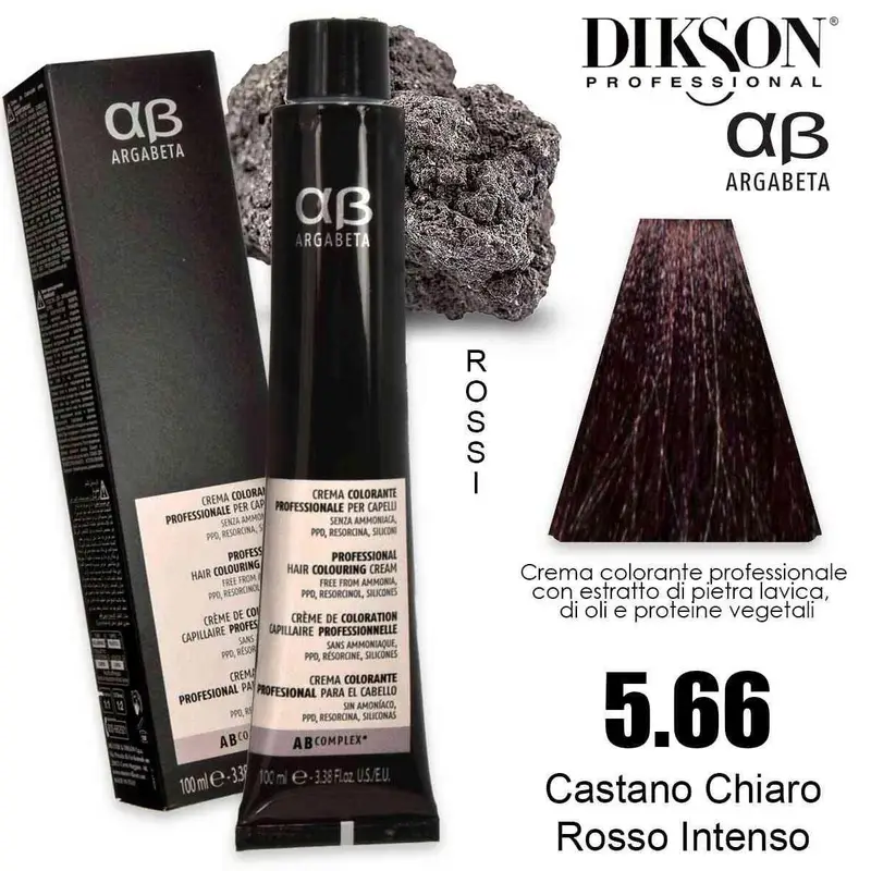 argabeta color 100 ml 5.66 castano chiaro rosso intenso