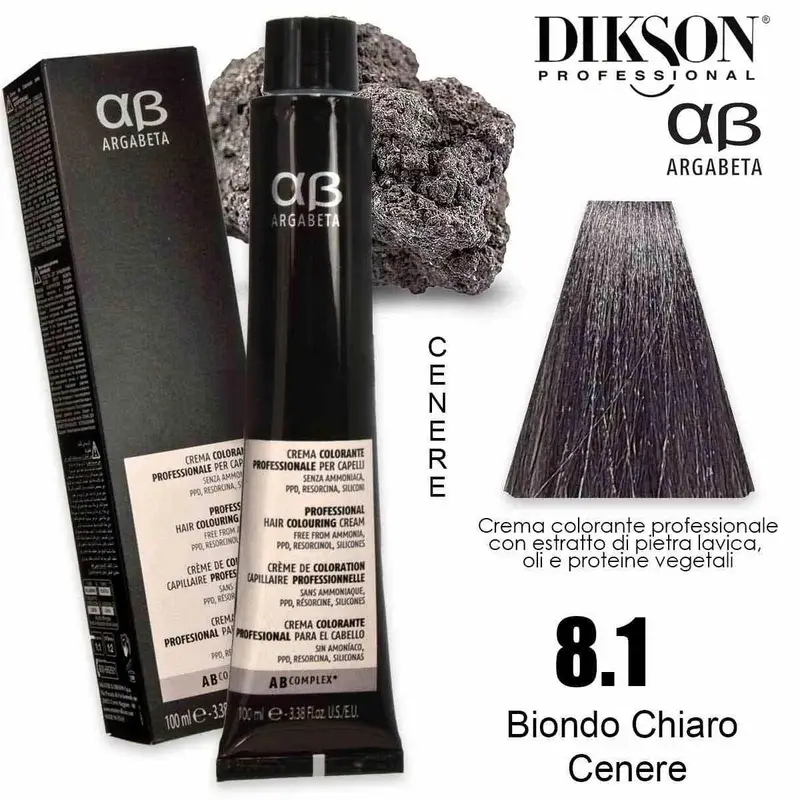 argabeta color 100 ml 8.1 biondo chiaro cenere