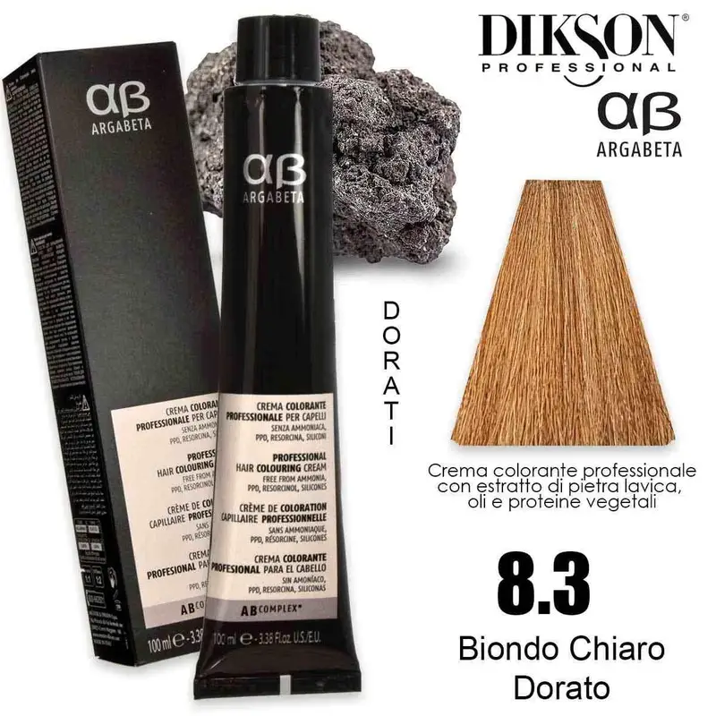 argabeta color 100 ml 8.3 biondo chiaro dorato