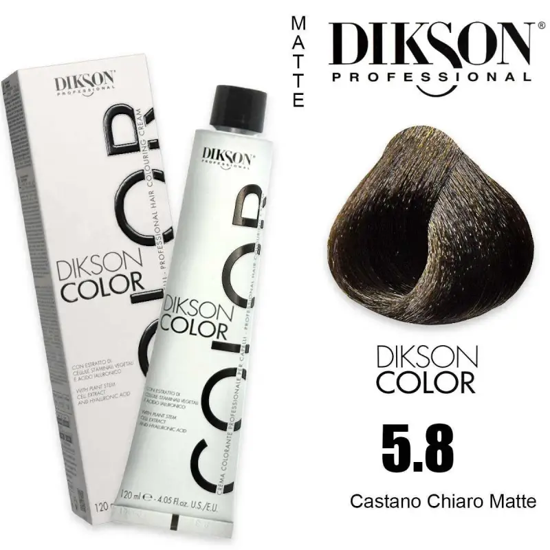 Dikson color 120 ml 5.8 castano chiaro matte