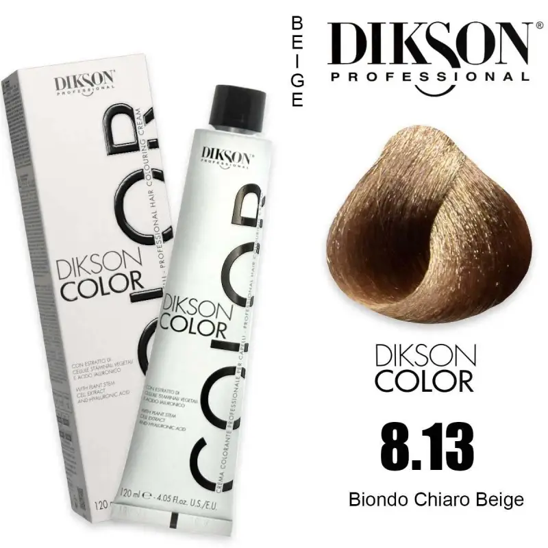 Dikson color 120 ml 8.13 biondo chiaro beige