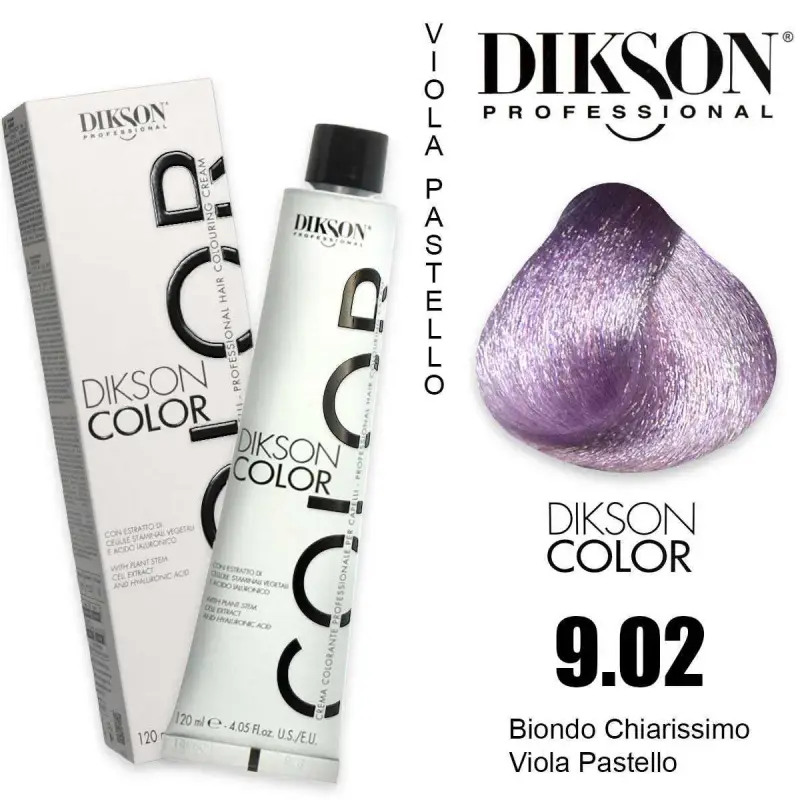 Dikson color 120 ml 9.02 biondo chiarissimo viola pastello