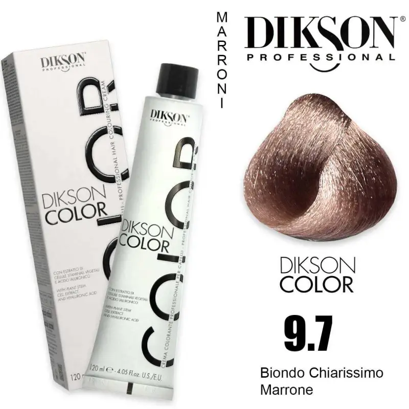 Dikson color 120 ml 9.7 biondo chiarissimo marrone