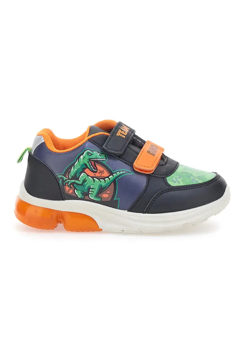 Sneakers Nere Con Luci Dinosauro 7240 [NERO]