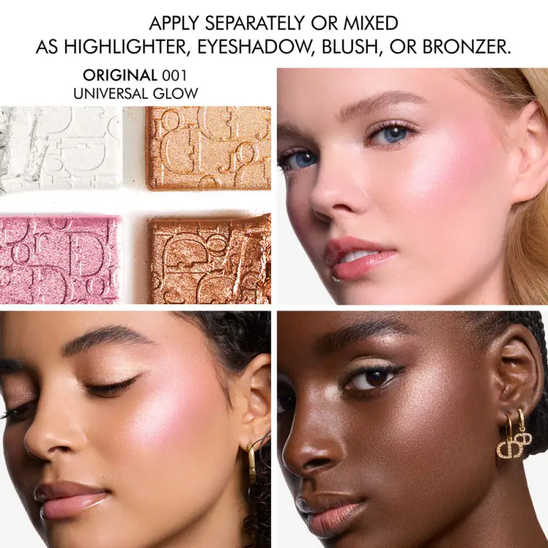 Blush Dior Backstage Glow Maximizer Palette 001 Universal Glow - Palette viso, Blush, Illuminante viso miniatura 4