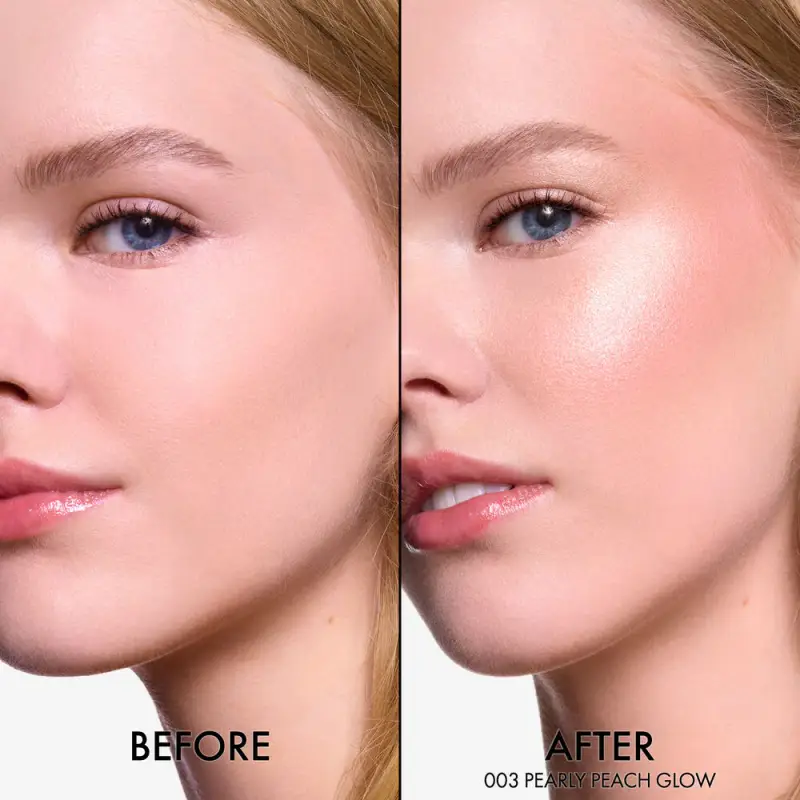 Blush Dior Backstage Glow Maximizer Palette 003 Pearly Peach Glow - Palette viso, Blush, Illuminante viso miniatura 3