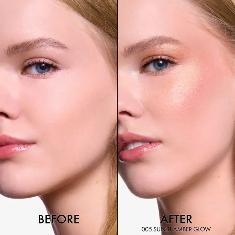 Blush Dior Backstage Glow Maximizer Palette 005 Sunlit Amber Glow - Palette viso, Blush, Illuminante viso miniatura 3