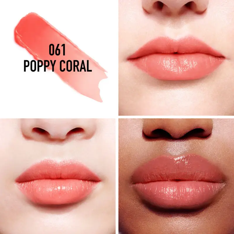 Primer Labbra Dior Addict Lip Glow 061 Poppy Coral - Balsamo labbra miniatura 3