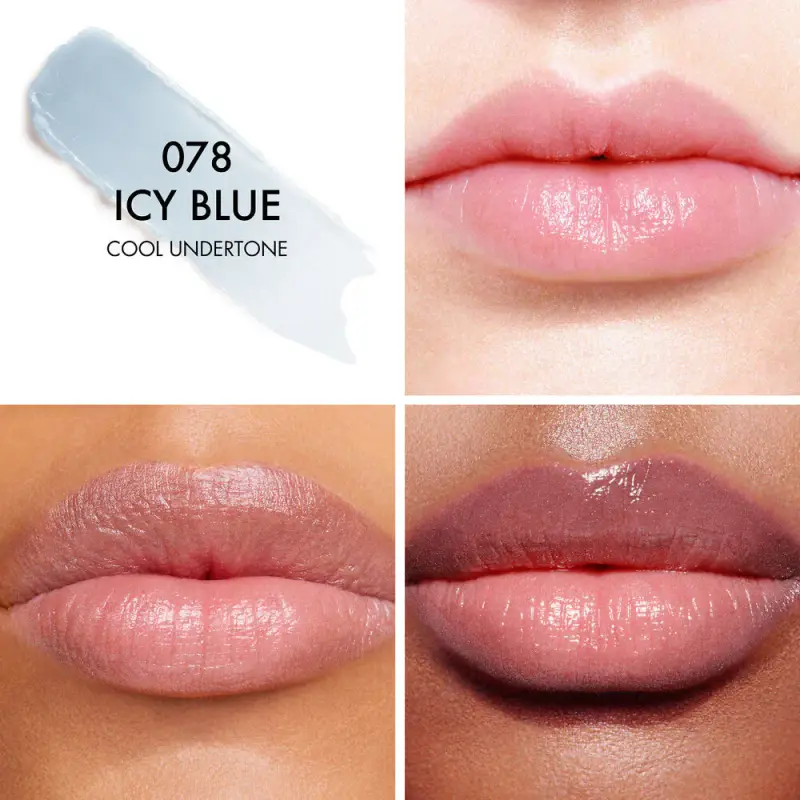 Primer Labbra Dior Addict Lip Glow 078 ICY BLUE - Balsamo labbra miniatura 2