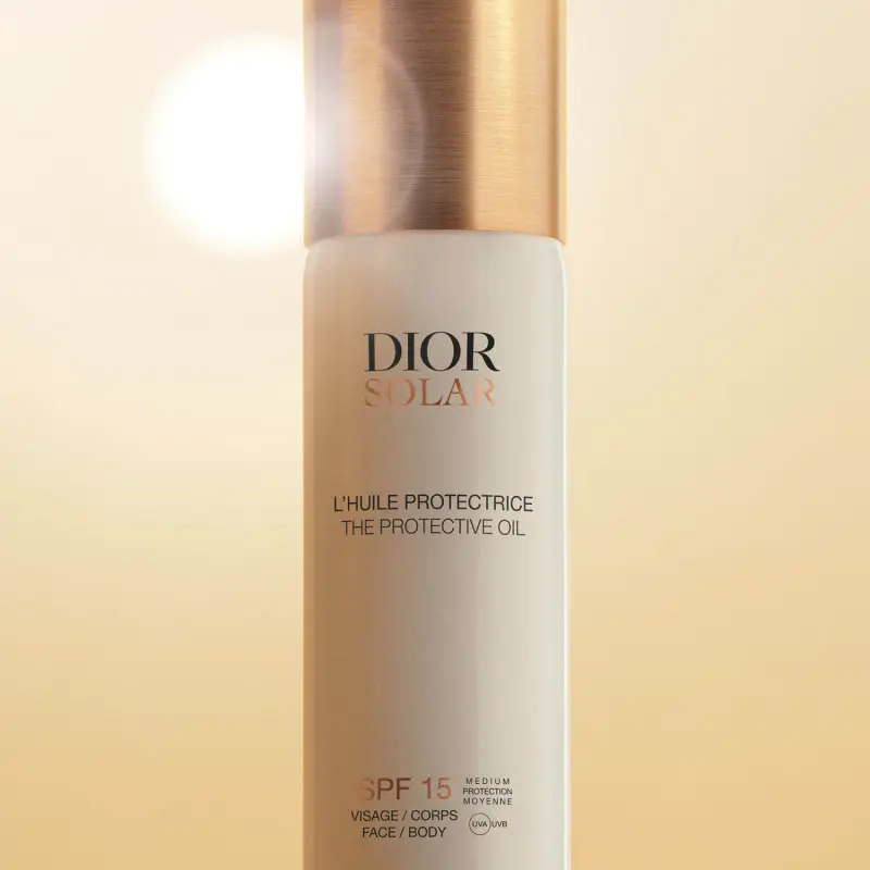 Protezione Solare Dior Solar L’Olio Protettivo per Viso e Corpo SPF15 - Spray solare capelli, Protezione solare viso, Solari media protezione miniatura 2