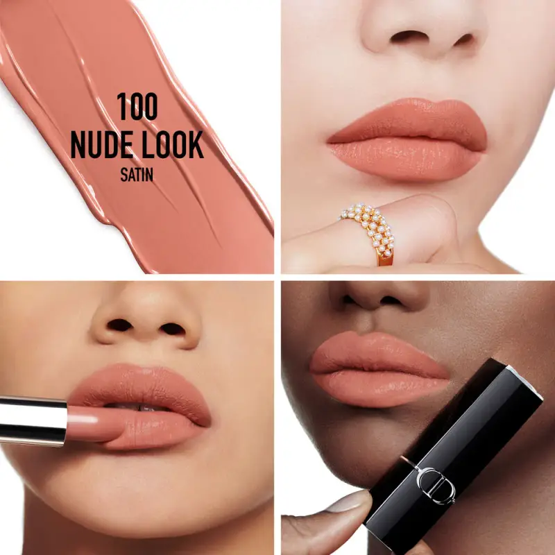 Rossetti Rouge Dior 100 Nude Look SATIN - Rossetti miniatura 2