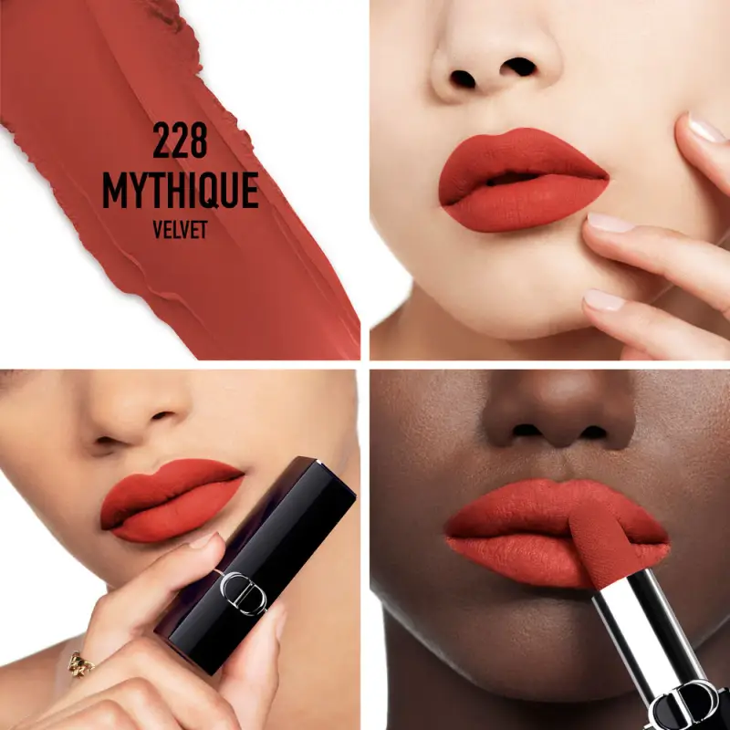 Rossetti Rouge Dior 228 Mythique VELVET - Rossetti miniatura 2