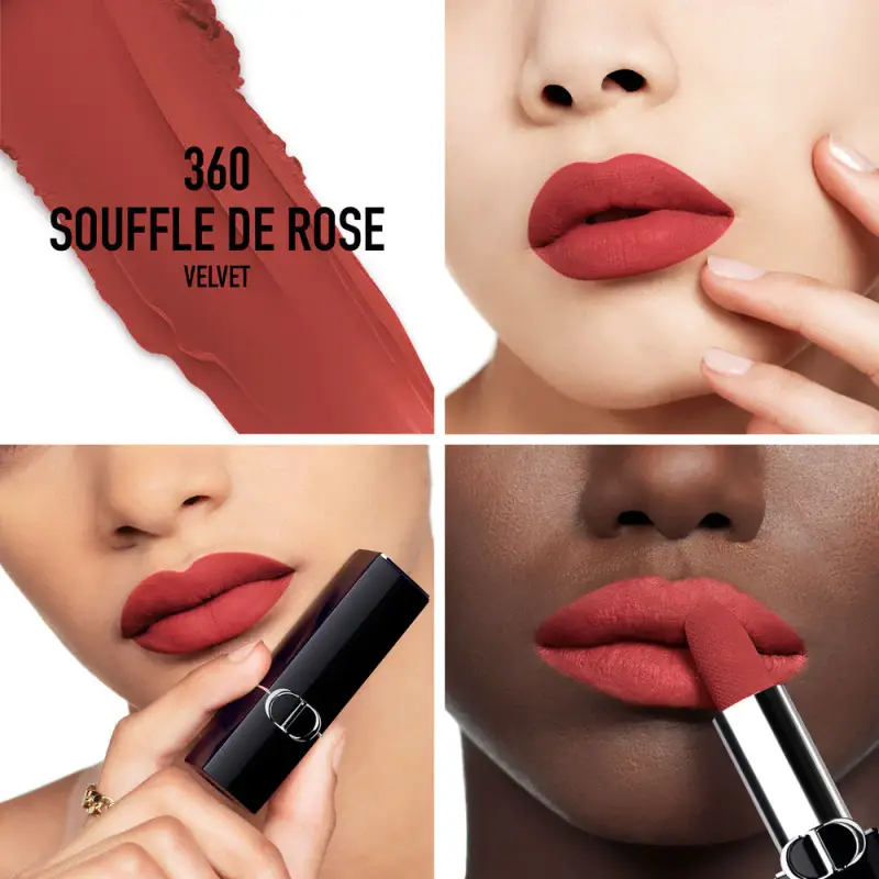 Rossetti Rouge Dior 360 Souffle de Rose VELVET - Rossetti miniatura 2