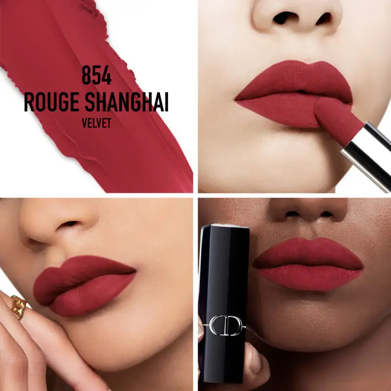 Rossetti Rouge Dior 854 Rouge Shanghai VELVET - Rossetti miniatura 2