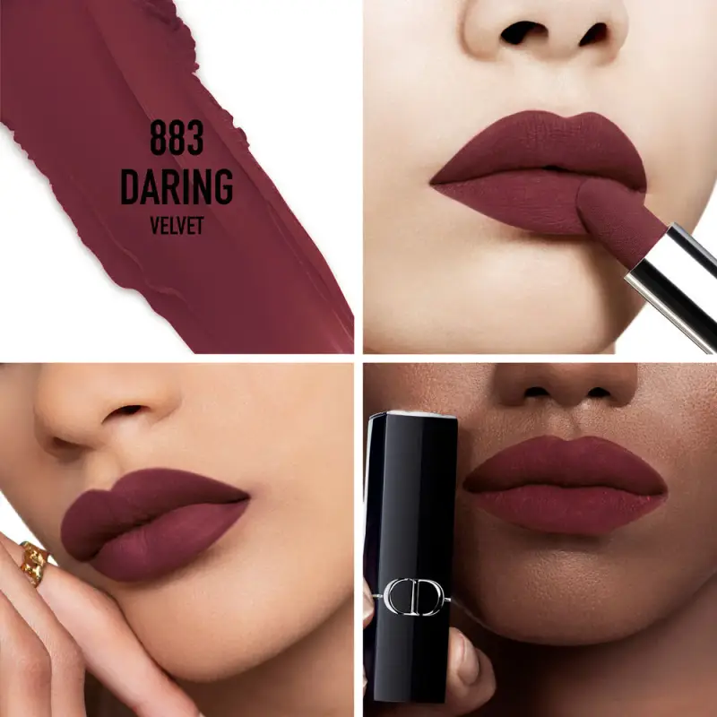 Rossetti Rouge Dior 883 Daring VELVET - Rossetti miniatura 2
