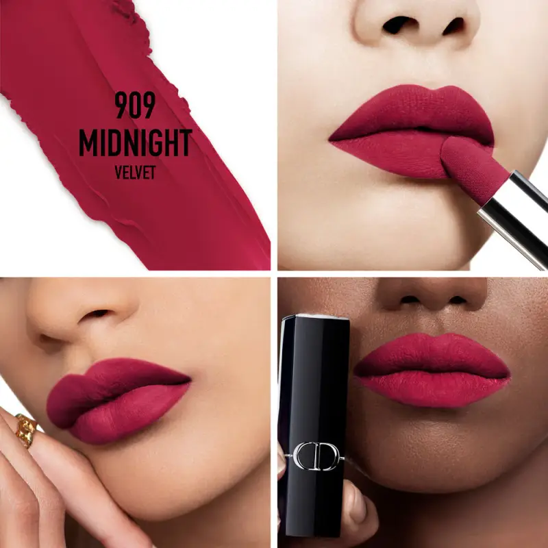 Rossetti Rouge Dior 909 Midnight VELVET - Rossetti miniatura 2