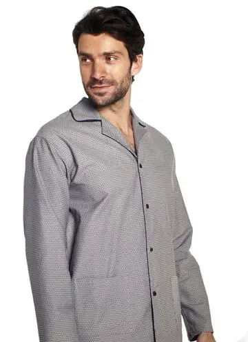 Pigiama uomo aperto in flanella Diplomat WO4012