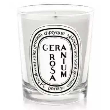 Diptyque Geranium Rosa Candela 190 gr