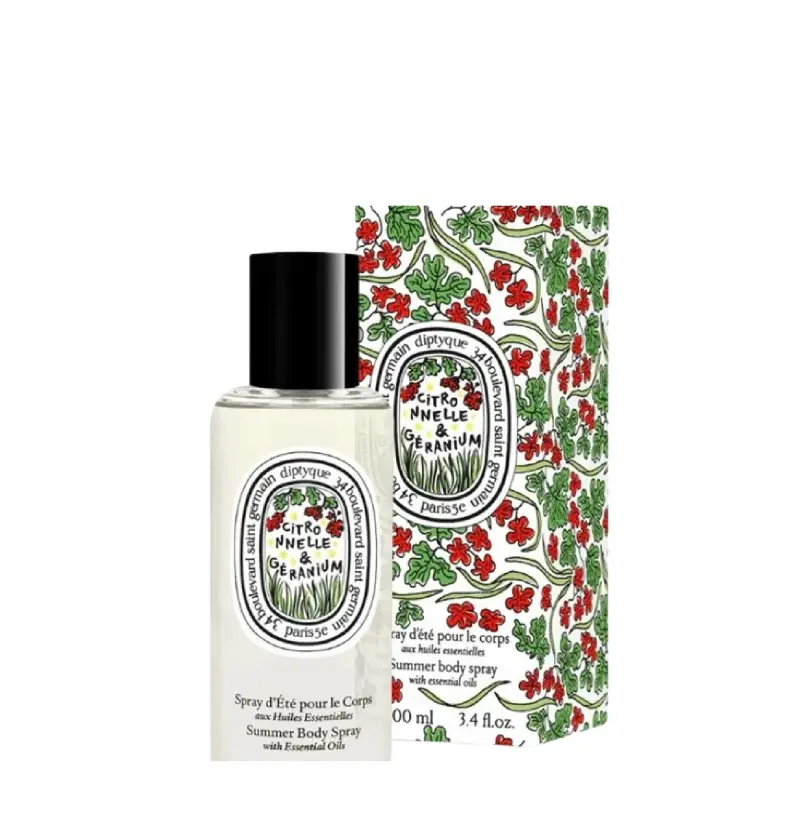 Spray per l estate per il corpo Citronelle & Geranium 100ml