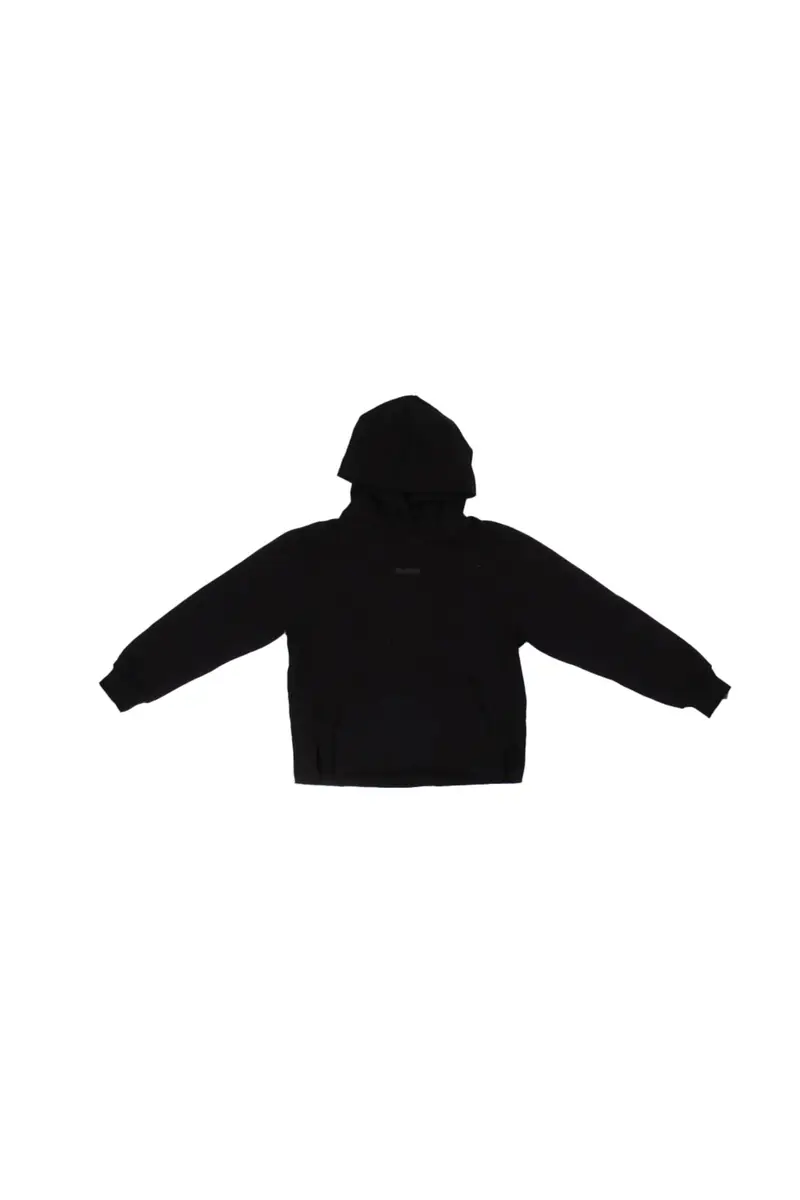 Felpa Bambino DISCLAIMER Nero Maglia bimbo over con cappucci