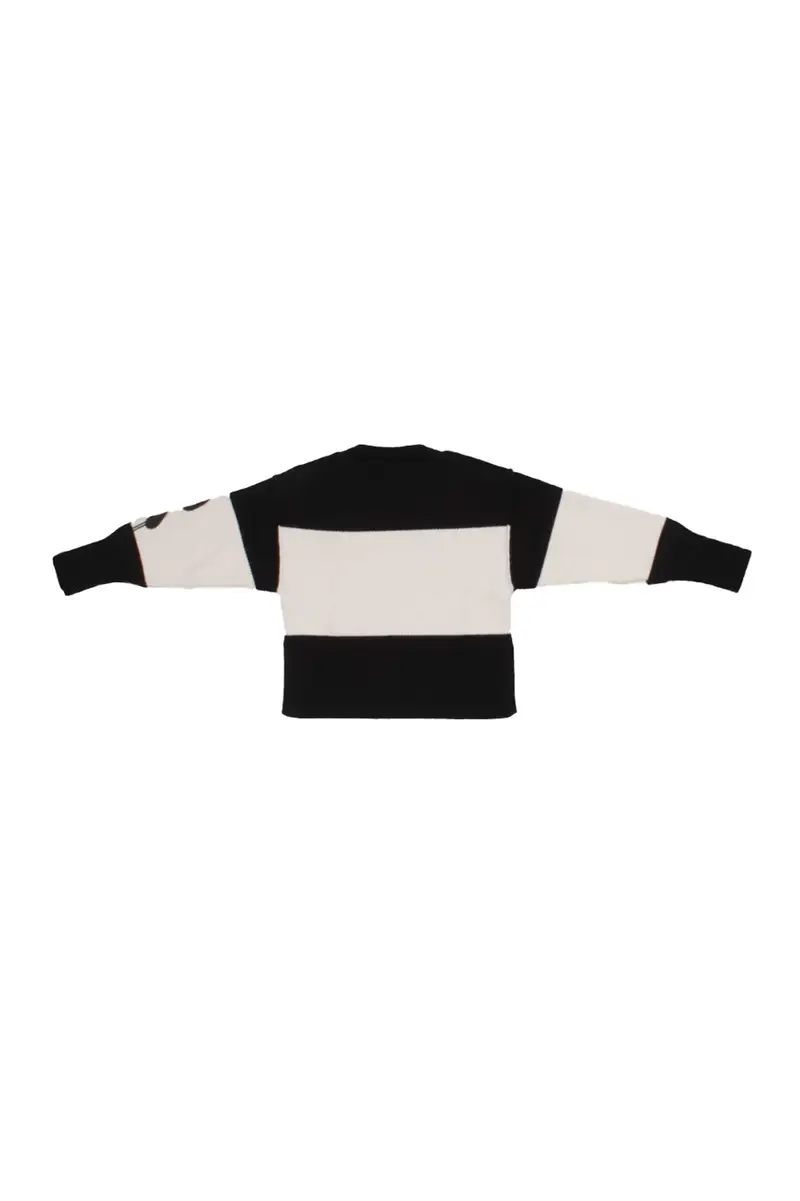 Maglia Bambina DISCLAIMER Nero latte Maglia bimba in contrasto in t miniatura 2