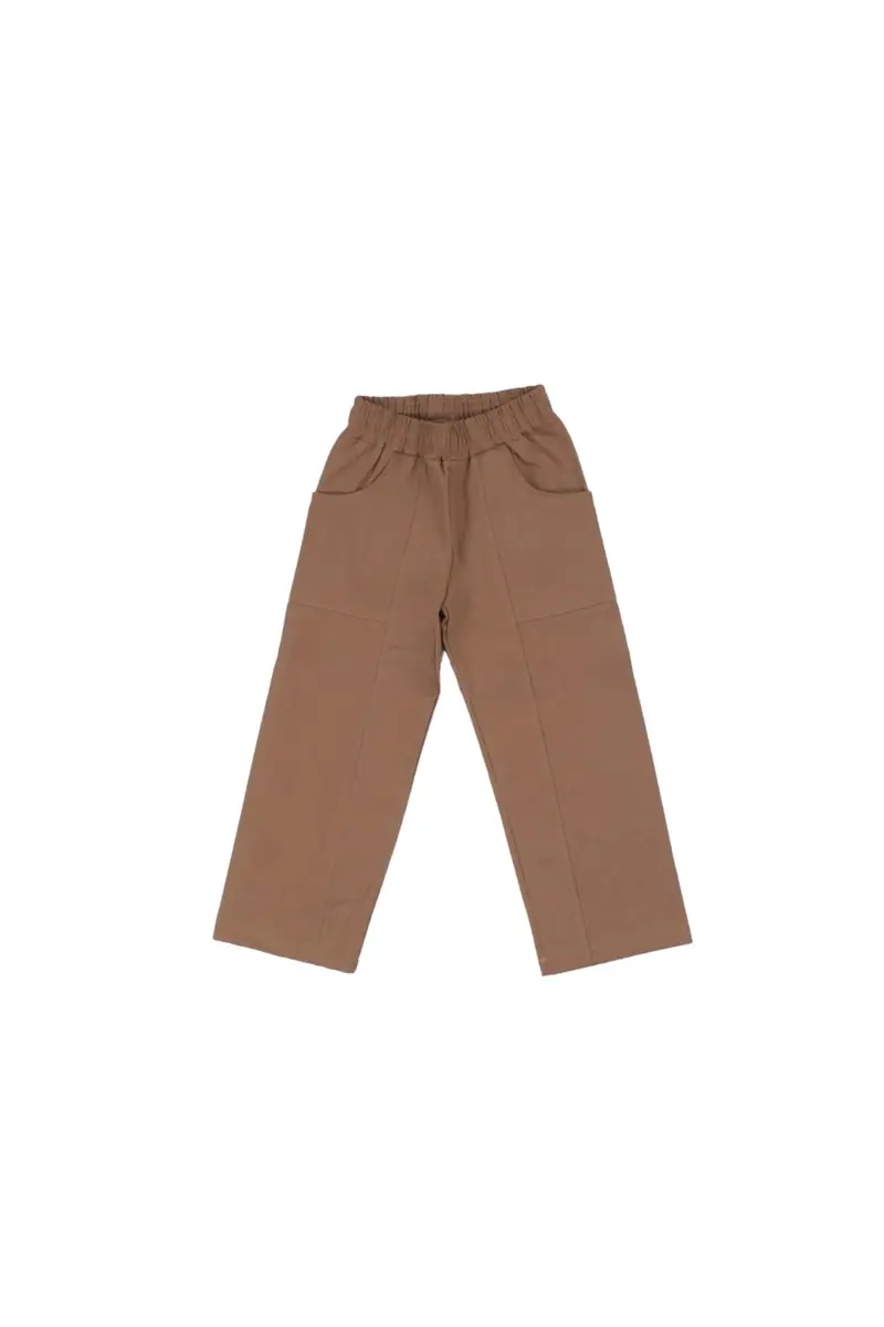Pantalone Bambino DISCLAIMER Brown Pantalone bimbo in gabardina n
