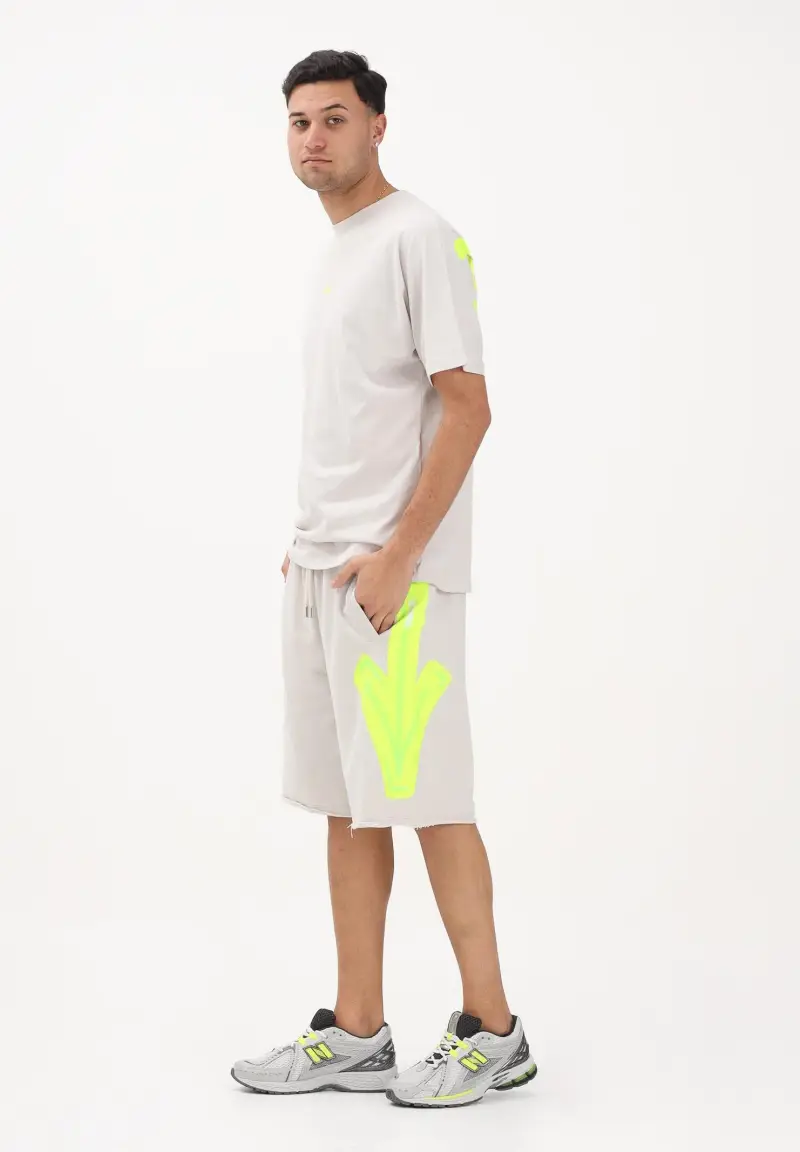 Shorts sportivo ghiaccio da uomo con stampa frecce miniatura 2